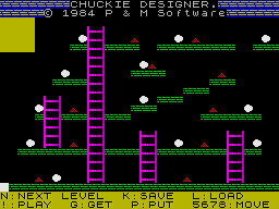 Chuckie Egg - Designer (1984)(P&M Software)
